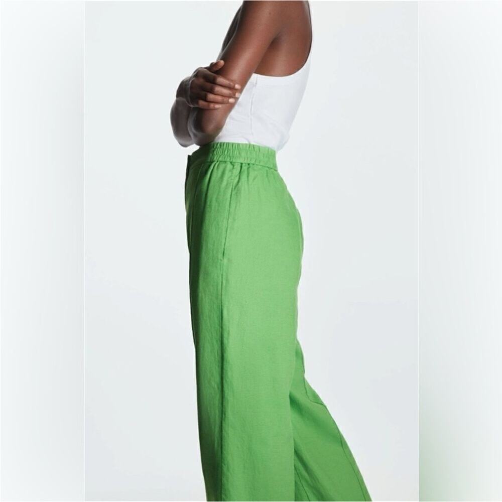 COS 100% linen wide leg trousers - Picture 4 of 9